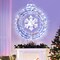 Costway 33" Lighted Ornament Pre-Lit Christmas Wreath with 128 Cold White LED Lights